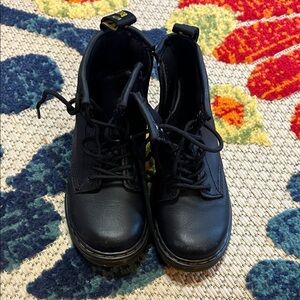 Dr. Martens Black Kids Boots